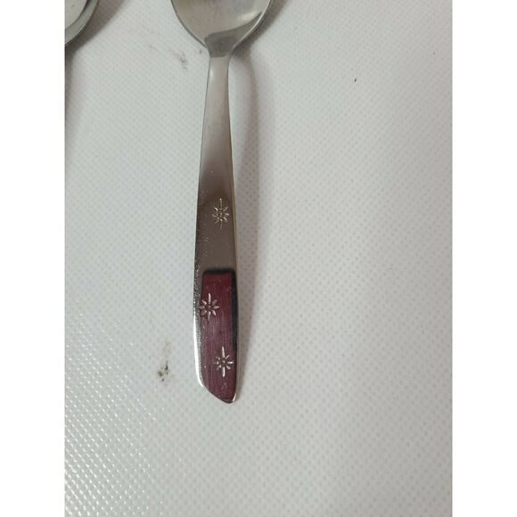 SUPERIOR Stainless Set of 5 Small Dessert Spoons Teaspoons Flatware Silverware - Picture 2 of 3